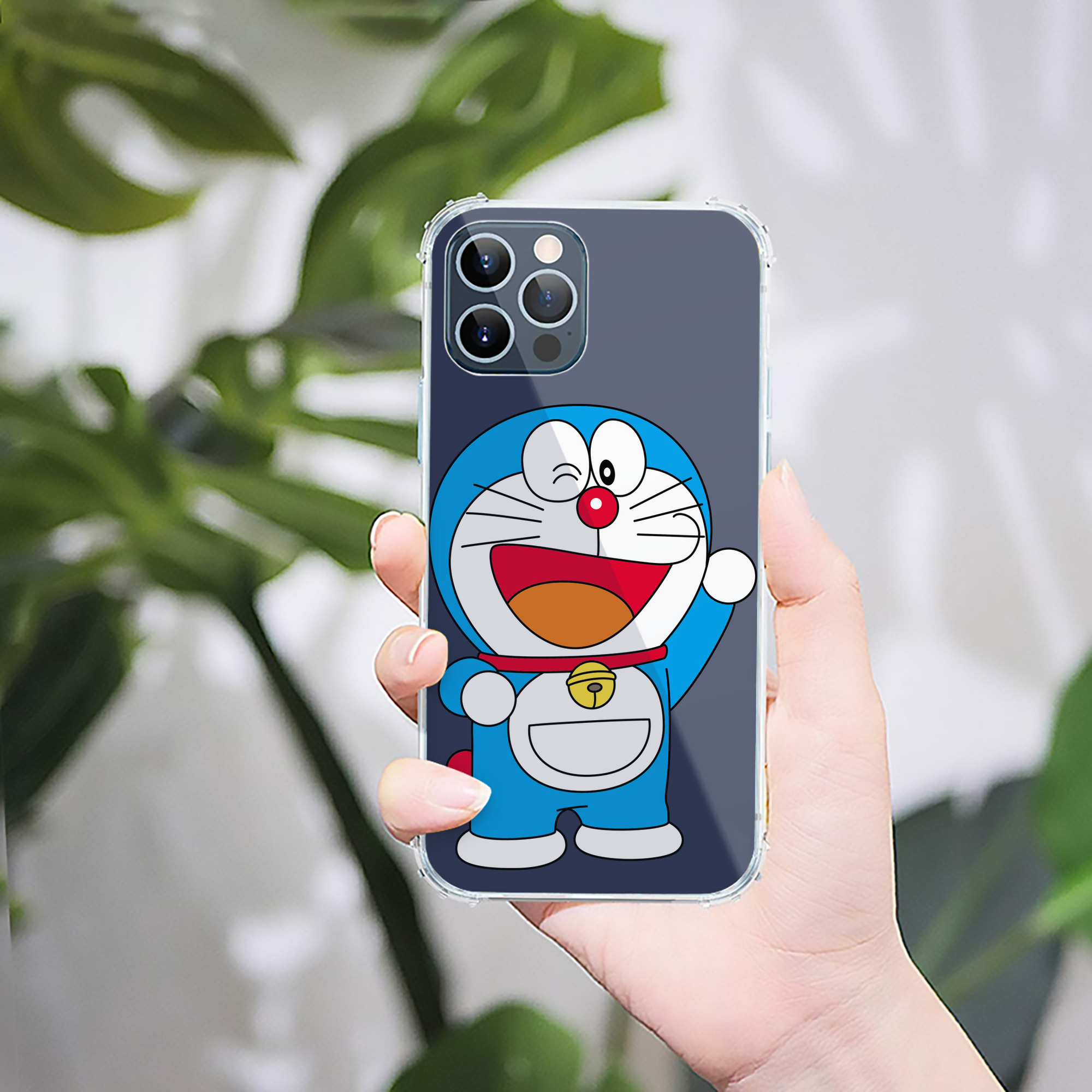 （画像用） ドラえもん Doraemon 【iPhone 12シリーズ対応】透明スマホケース（クリアソフトケース）